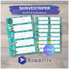 Skrivestriper med tre bokstaver