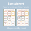 Samtalekort: øv på muntlig norsk