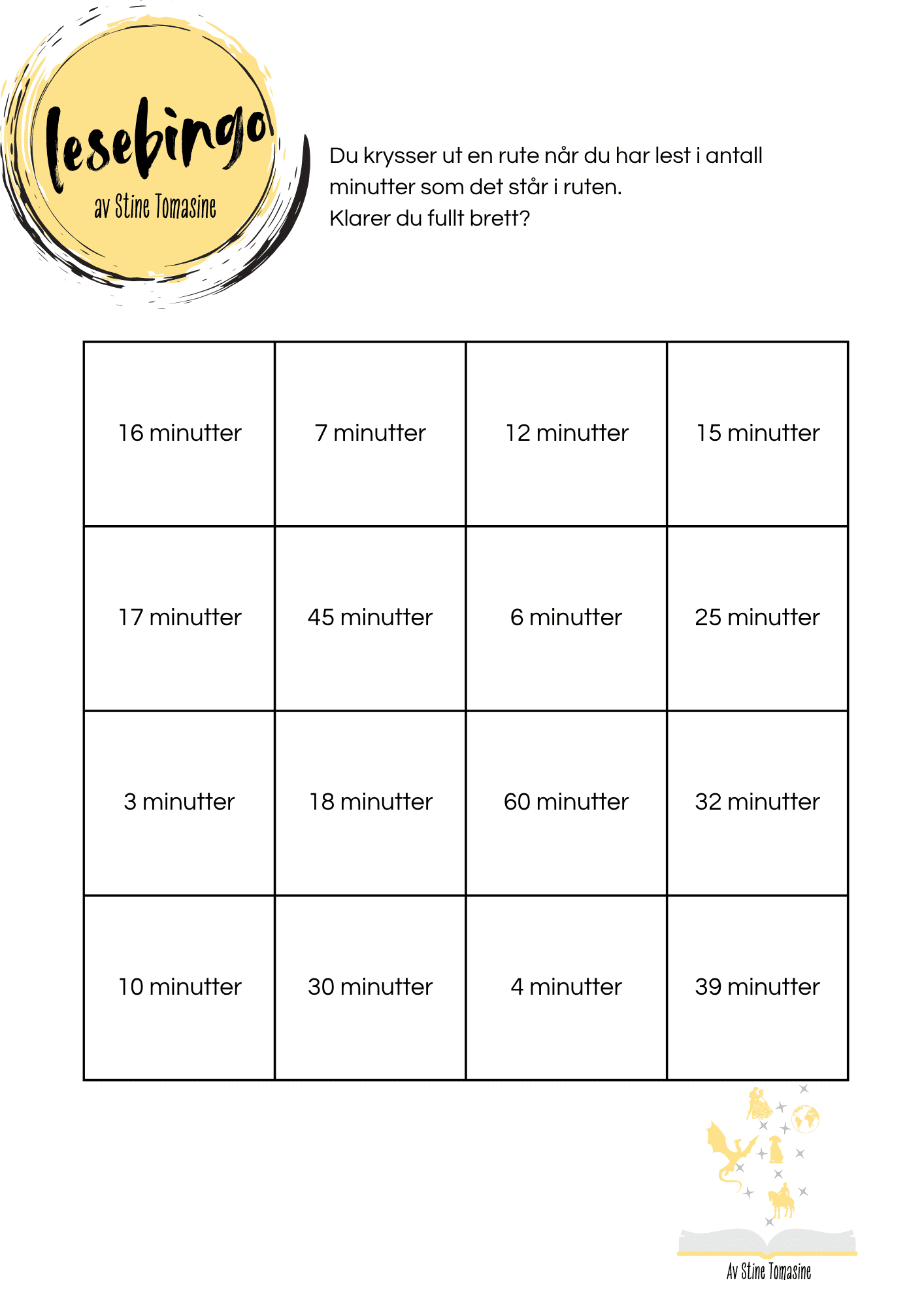 Leselyst lesebingo - Bilde 3