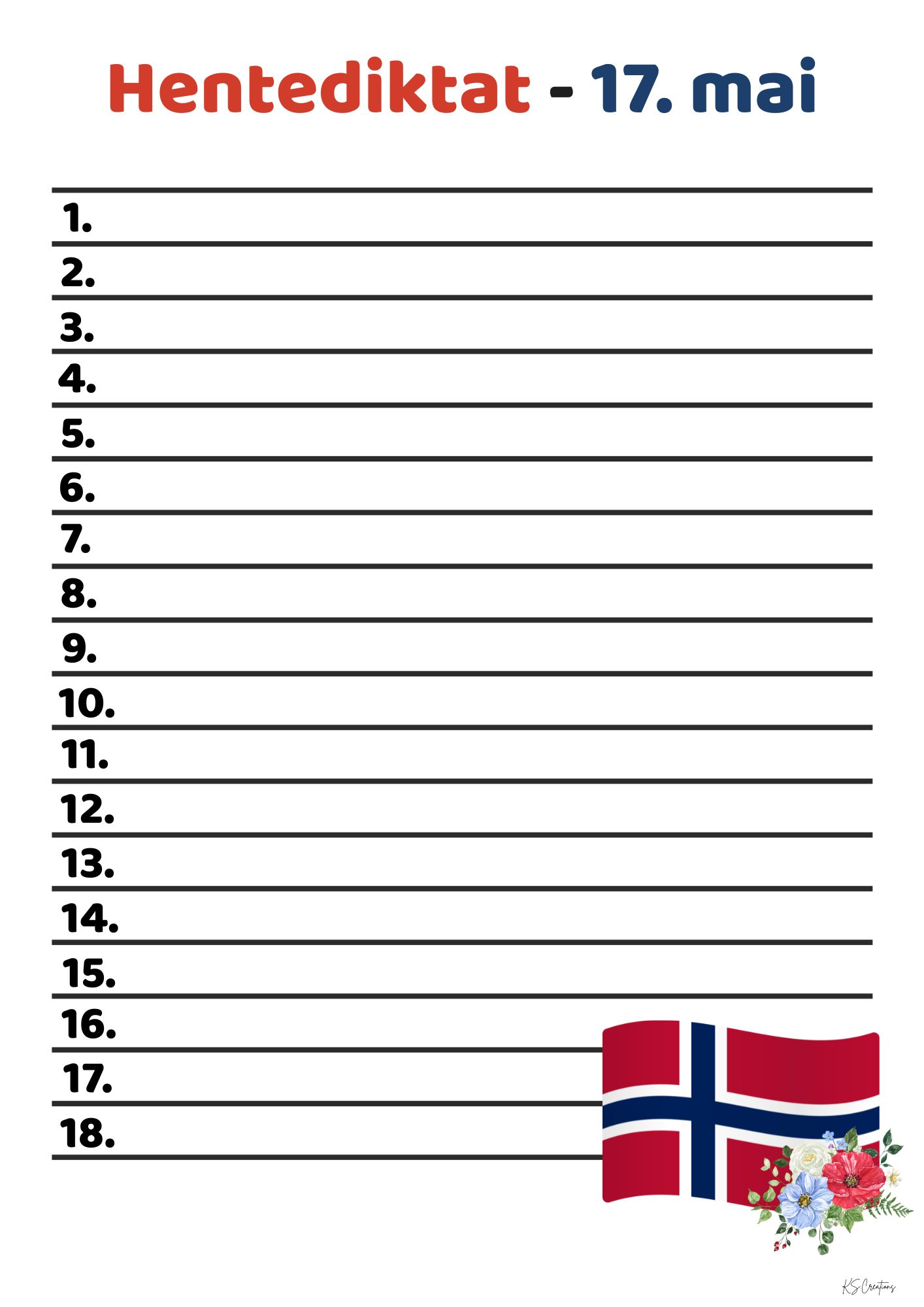 Hentediktat - 17. mai - Bilde 4