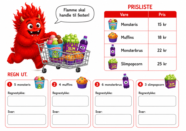 Monsteroppdragene – Norsk og matematikk for mellomtrinnet - Bilde 3