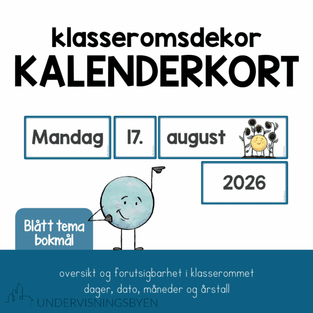 Klasseromsdekor KALENDER blå BM