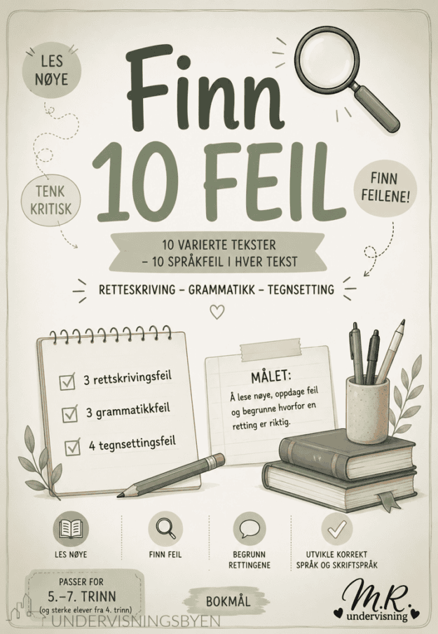 "Finn 10 feil"-hefte