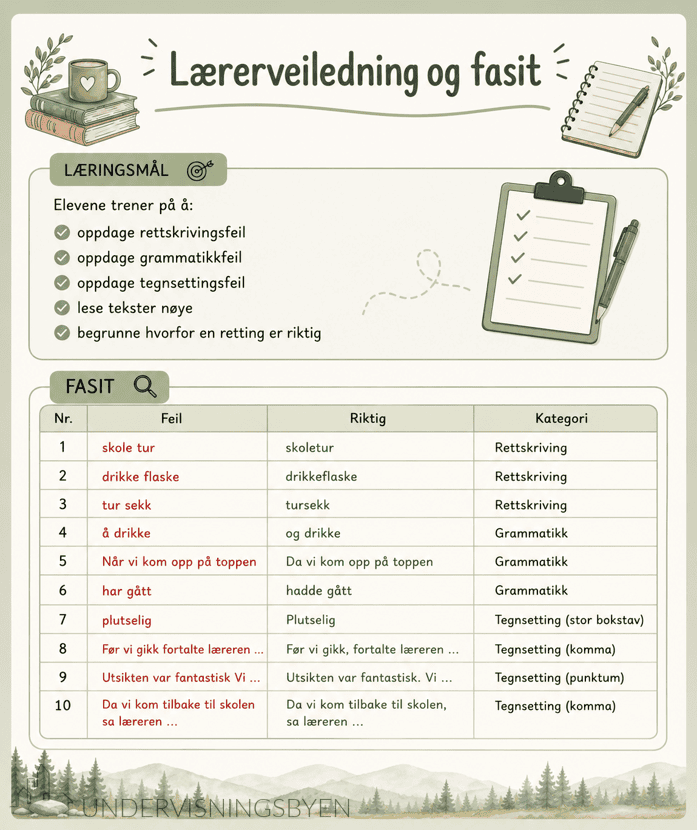 Finn 10 feil - skoleturen - Bilde 2
