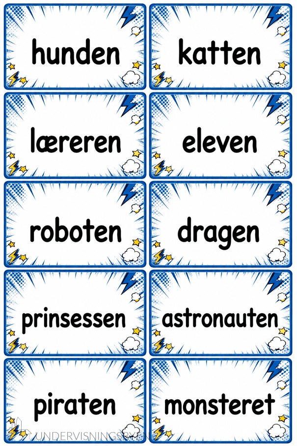 Ordklassestafetten - aktive grammatikkaktiviteter for mellomtrinnet - Bilde 5