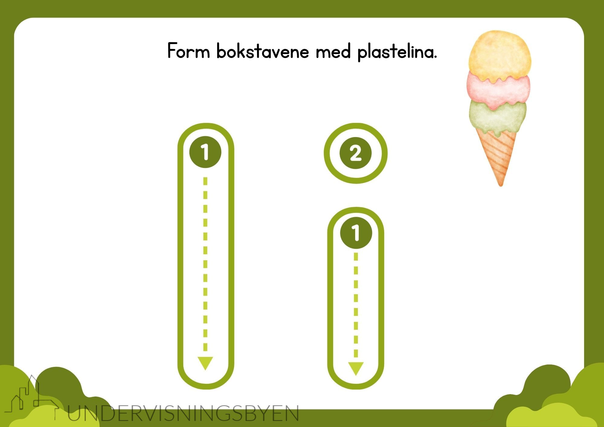 29 formingsmatter med alfabetet (til plastelina) - Bilde 3