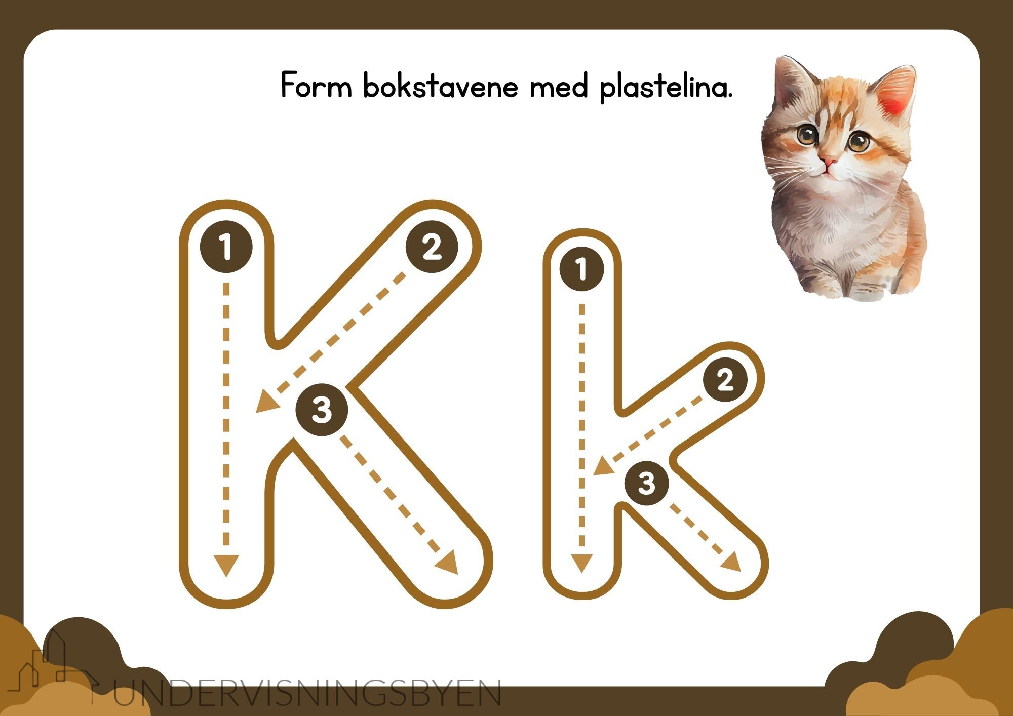 29 formingsmatter med alfabetet (til plastelina) - Bilde 4