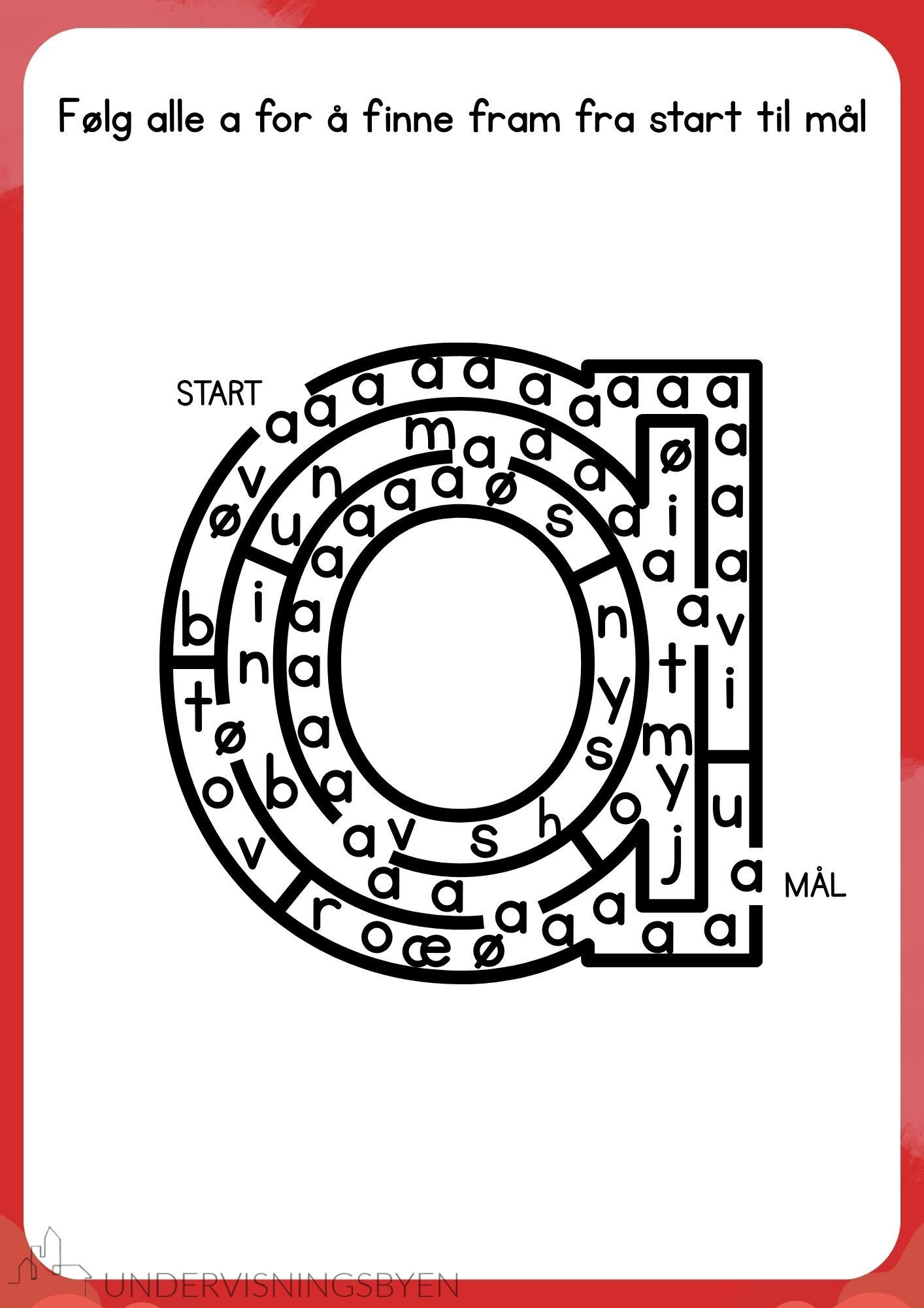 Bokstavlabyrint (29 bokstavark med labyrinter) - Bilde 2
