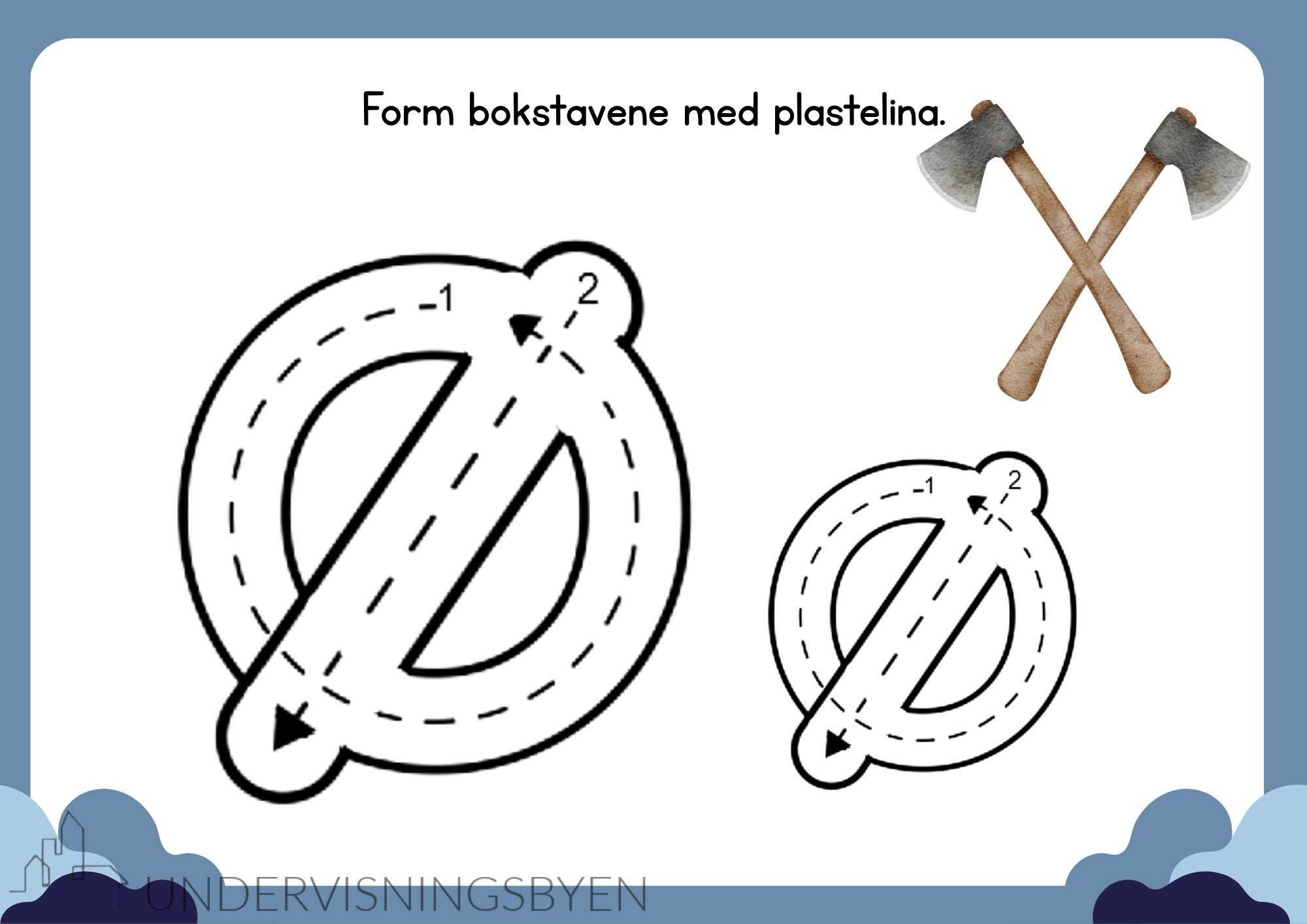 29 formingsmatter med alfabetet (til plastelina) - Bilde 5