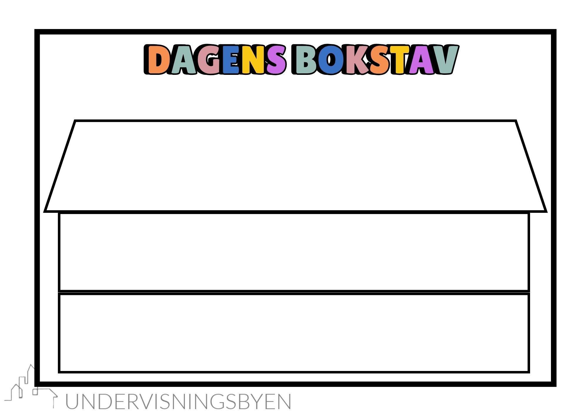 Dagens bokstav (29 boksavark + bokstavhus og "dagens bokstav"-plakat) - Bilde 3
