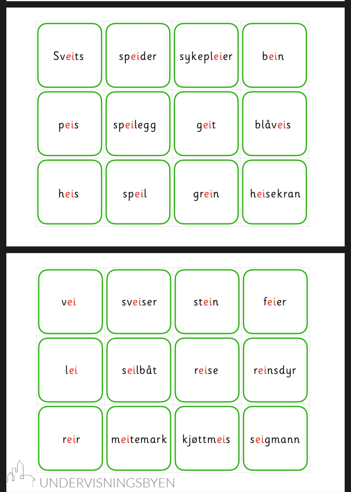 Grønn språkserie - diftonger - Bilde 5