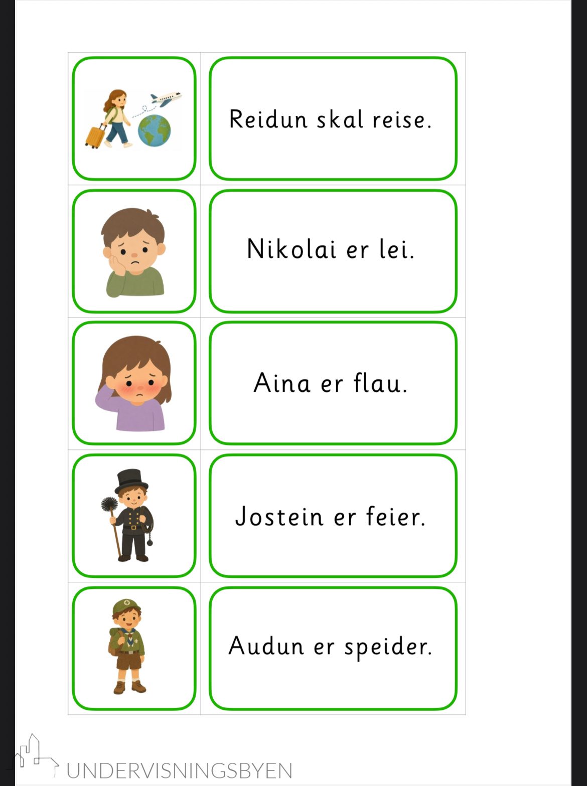 Grønn språkserie - diftonger - Bilde 6