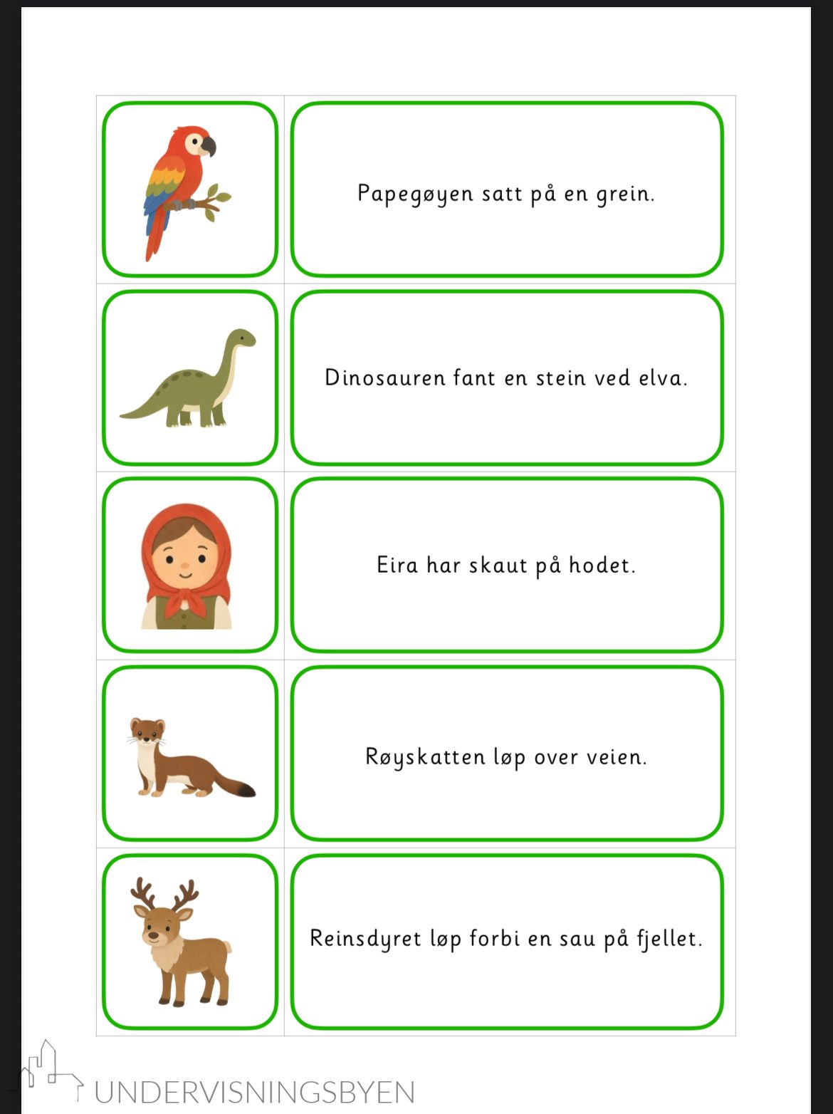 Grønn språkserie - diftonger - Bilde 9