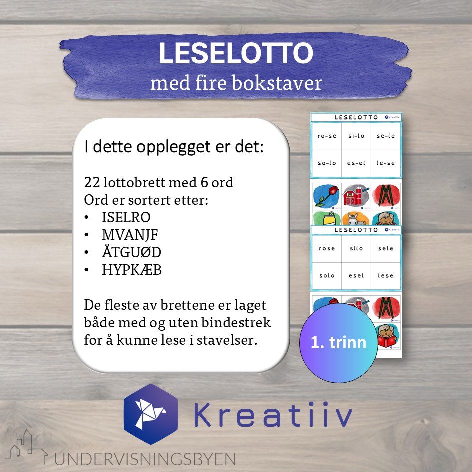Leselotto 4 bokstaver - Bilde 2