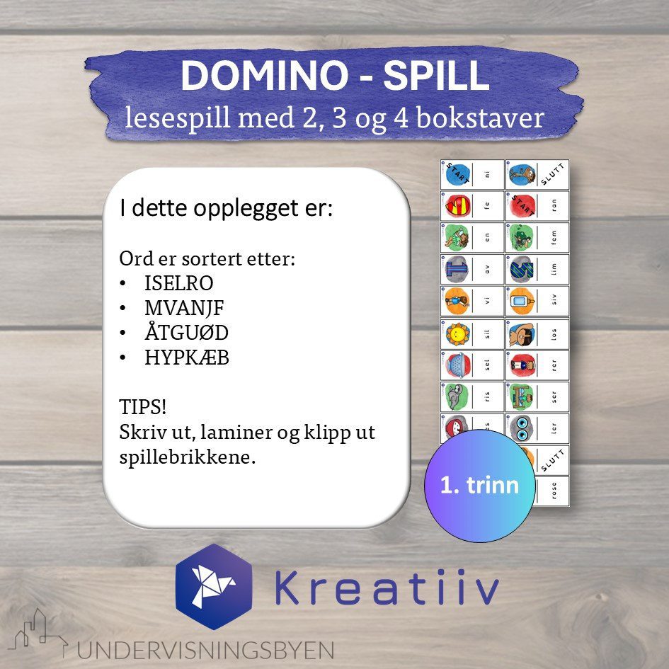 Lesespill - Domino - Bilde 3