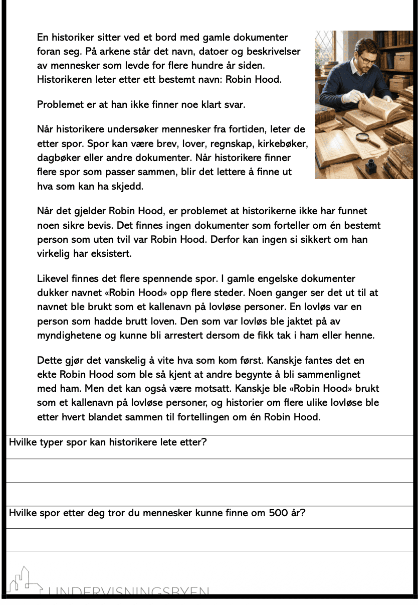 Hvem var egentlig Robin Hood? - BM - ca 5.-7.trinn - Bilde 3
