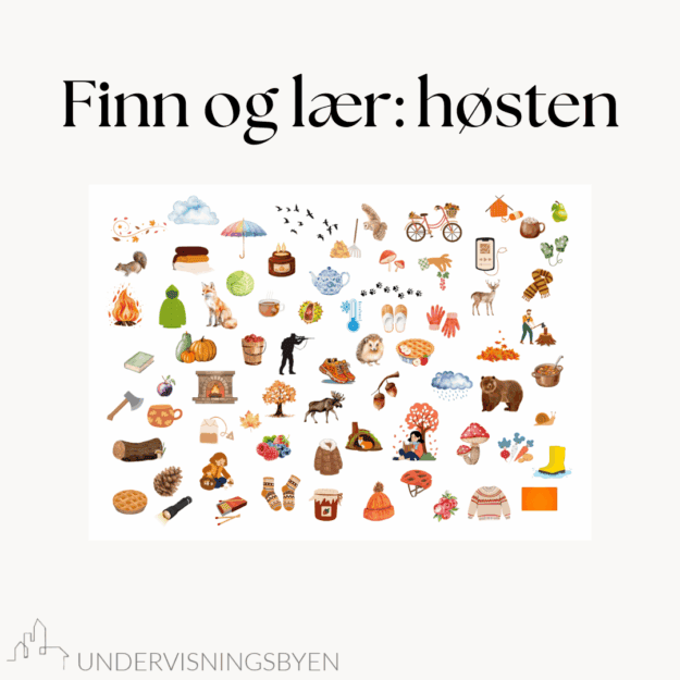 Finn og lær: høsten (begrepsspill)