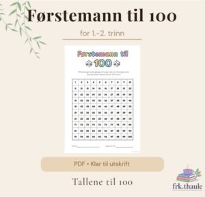 Førstemann til 100 - Spill med hundrerrute