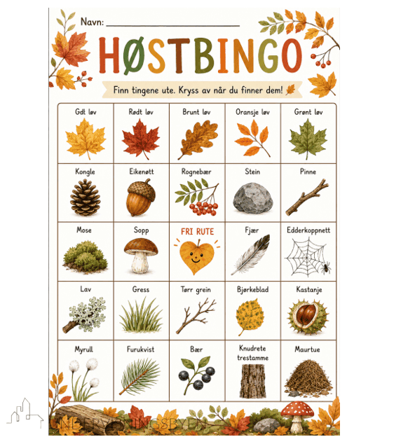 Høstbingo uteskole