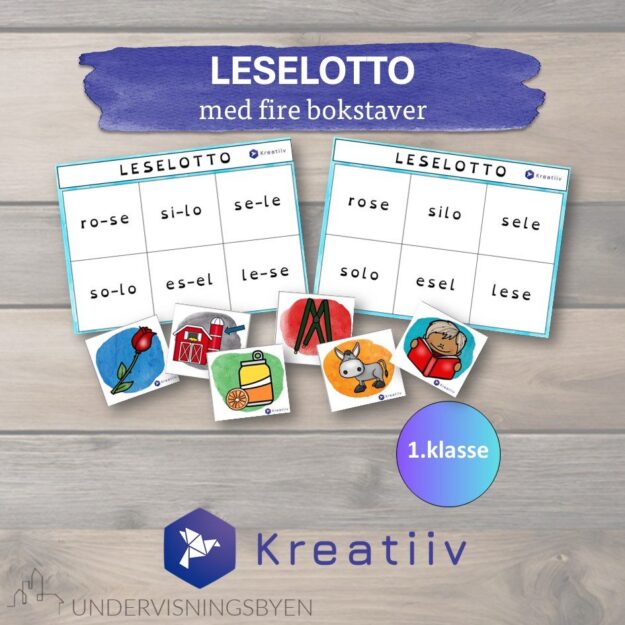 Leselotto 4 bokstaver
