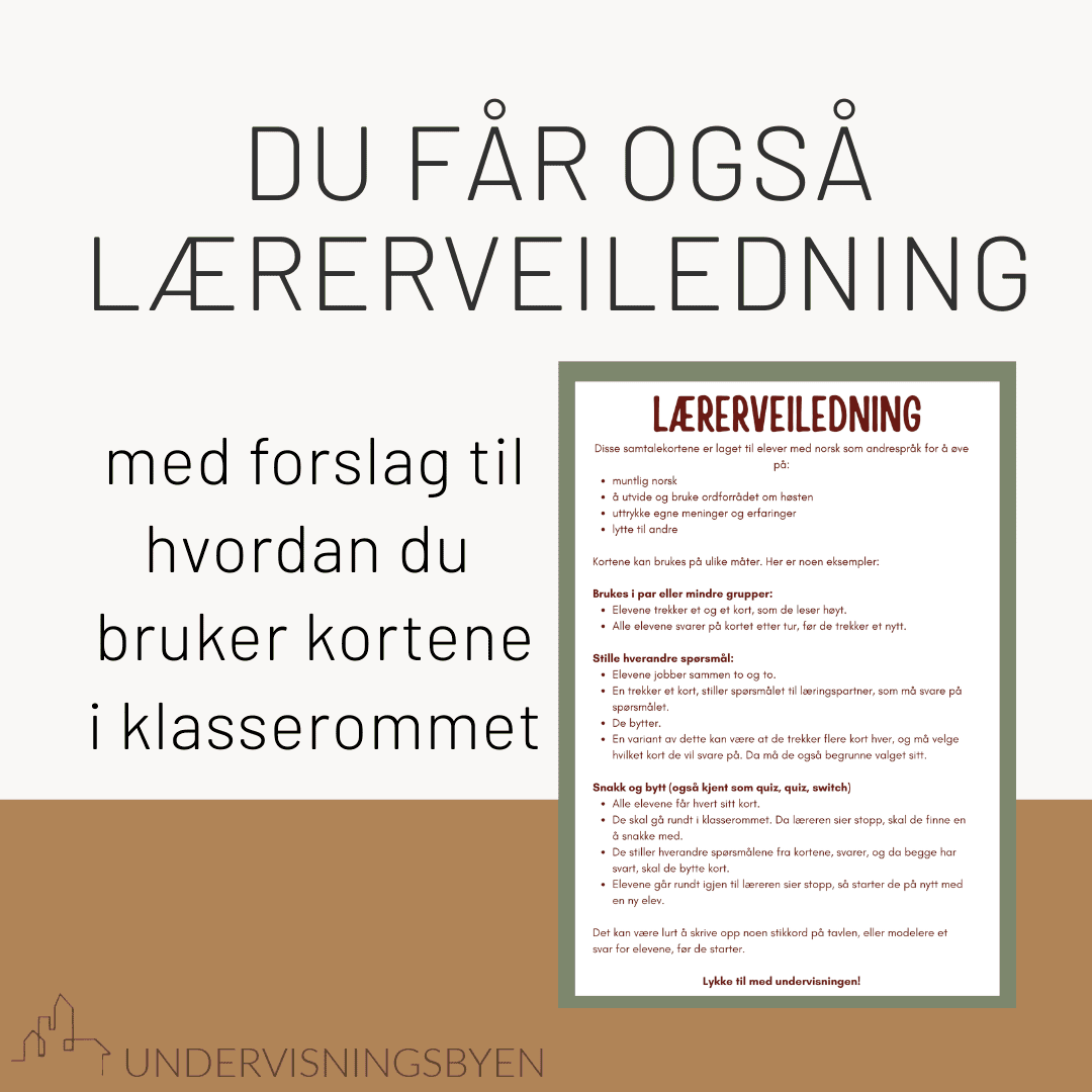 27 samtalekort om høsten (norsk som andrespråk) - Bilde 2