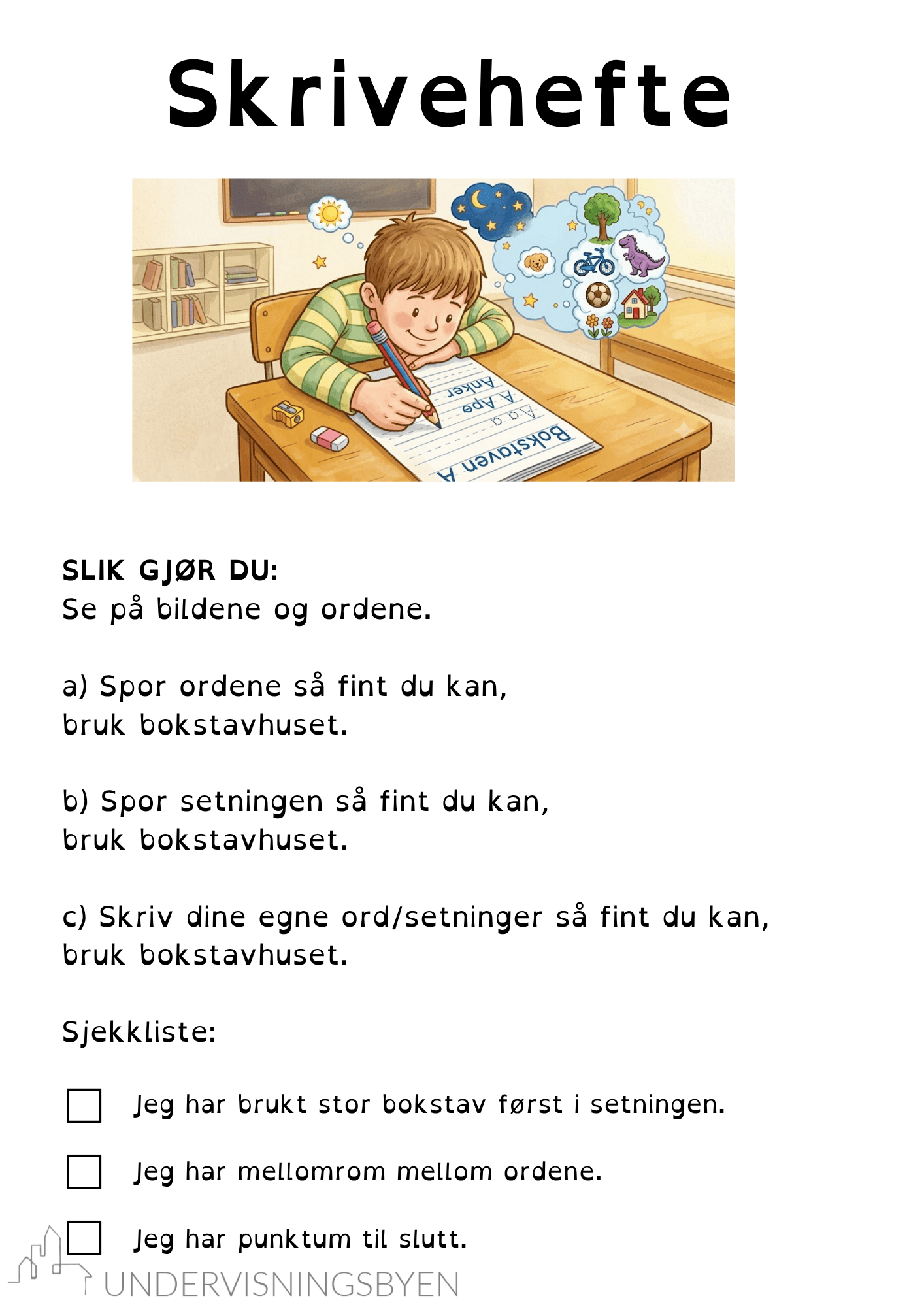 Skrivehefte med sporing - Bilde 5