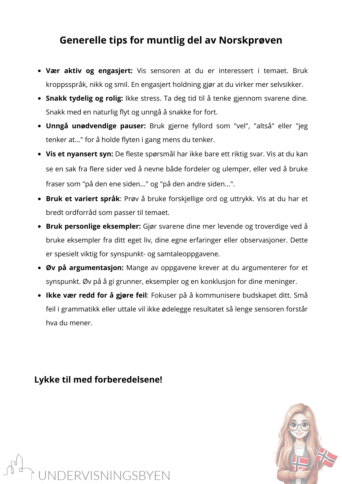 Muntlig del av Norskprøven B1/B2 - Bilde 4