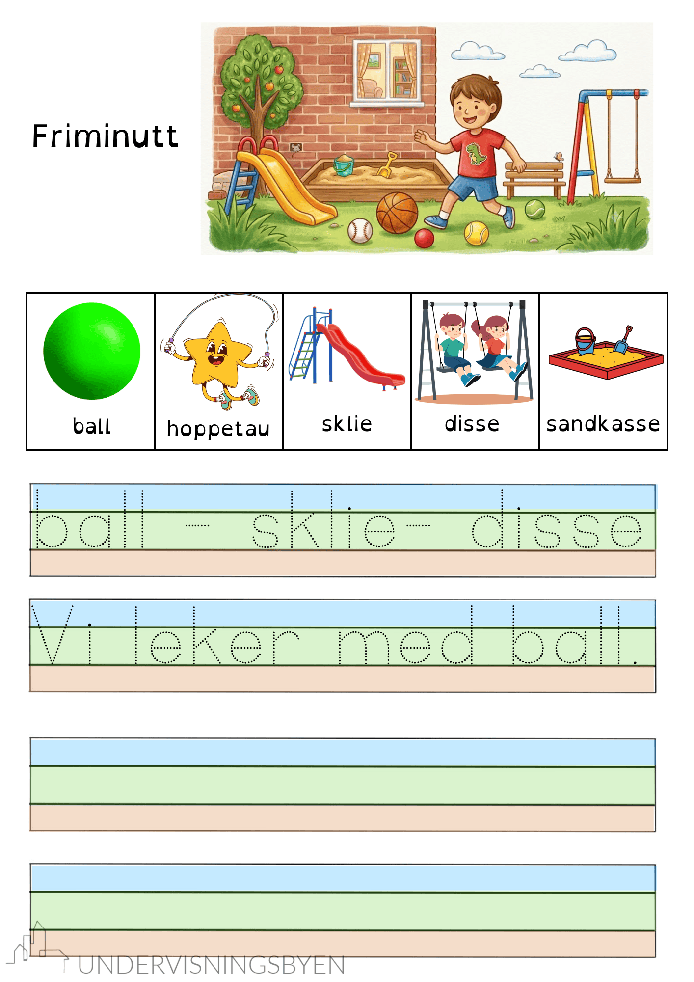 Skrivehefte med sporing - Bilde 2