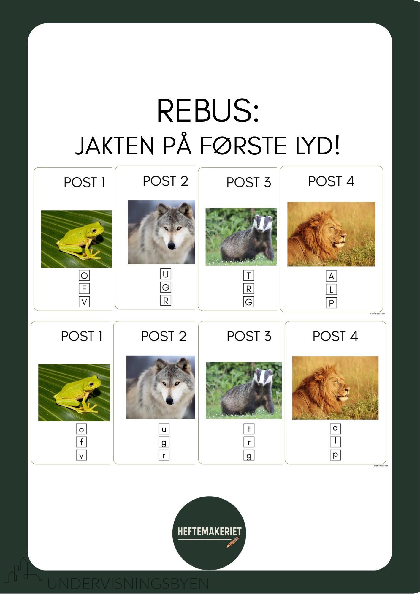 Rebus: Jakten på første lyd!