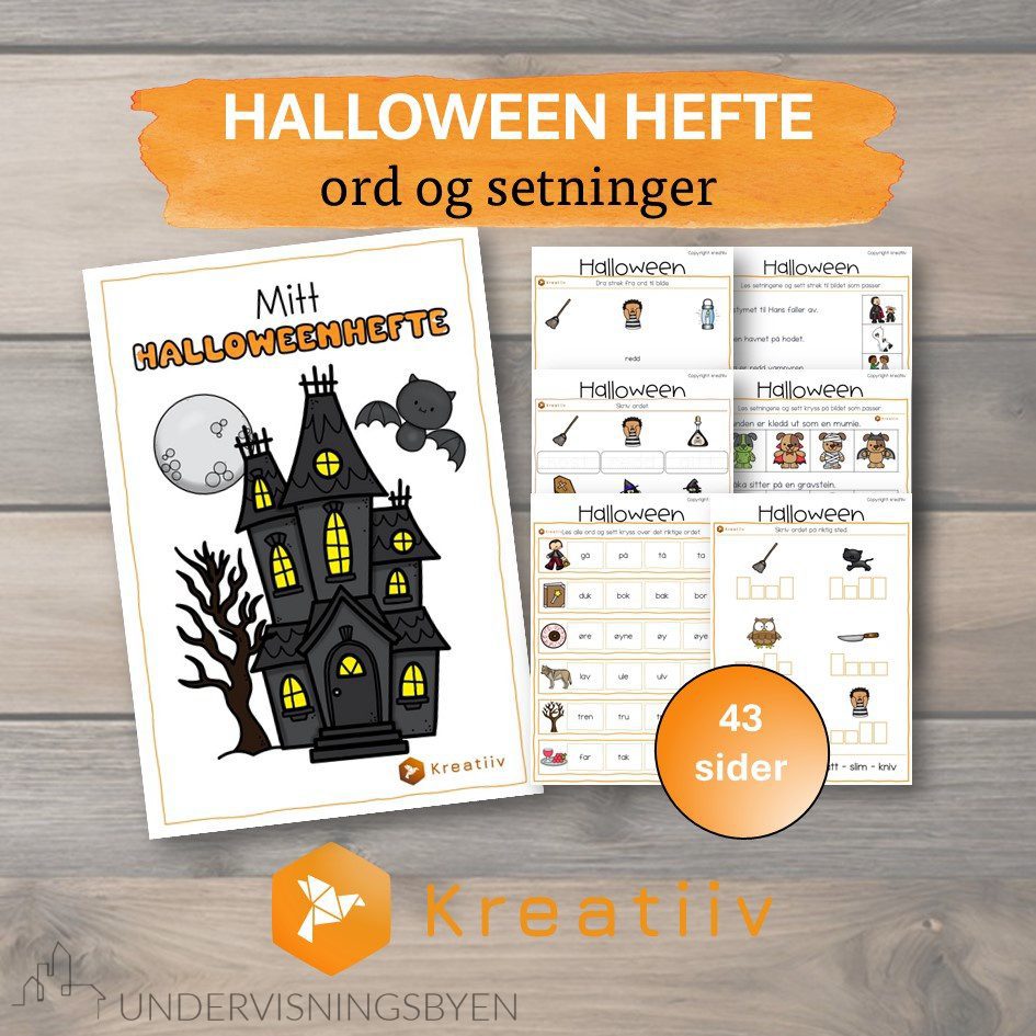 Halloween-hefte: ord og setninger - Bilde 2