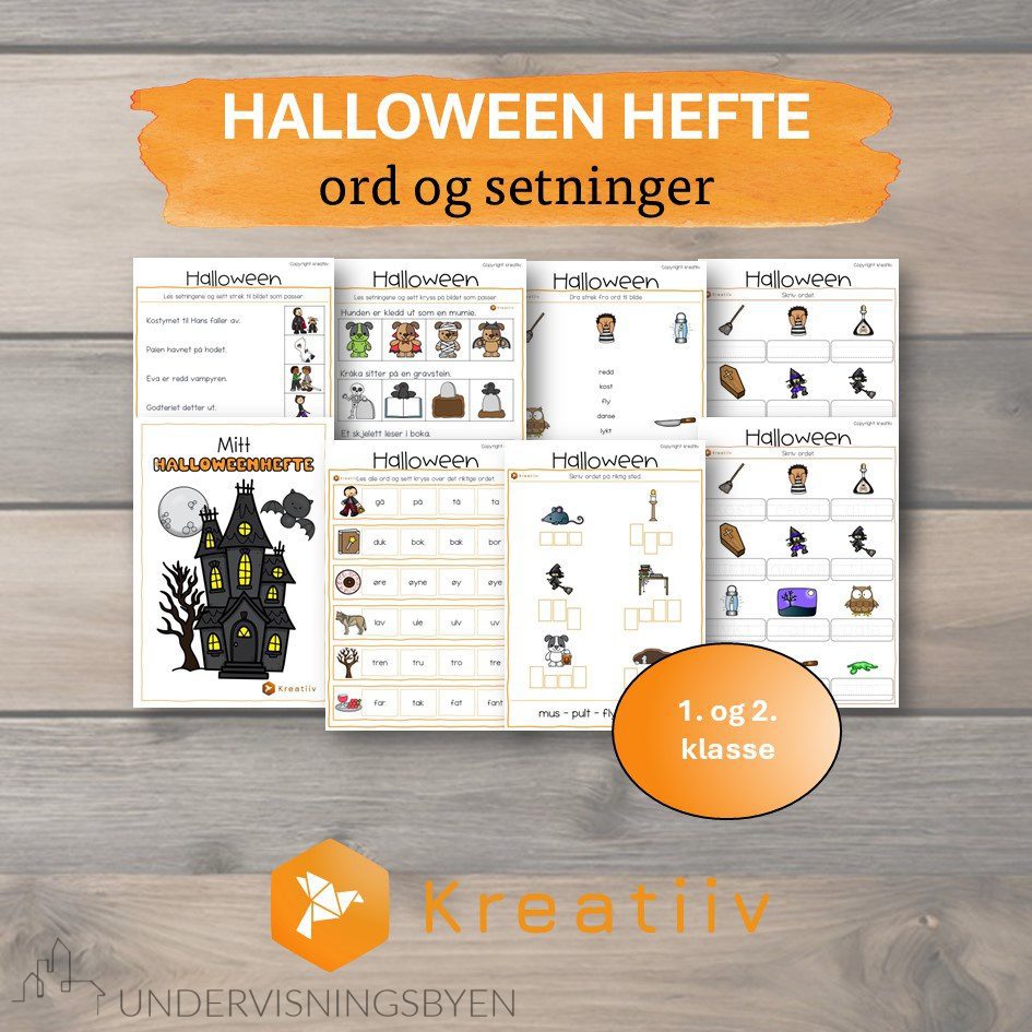 Halloween-hefte: ord og setninger - Bilde 3
