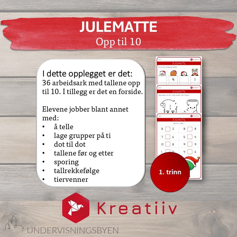 Julematte - opp til 10 - Bilde 3