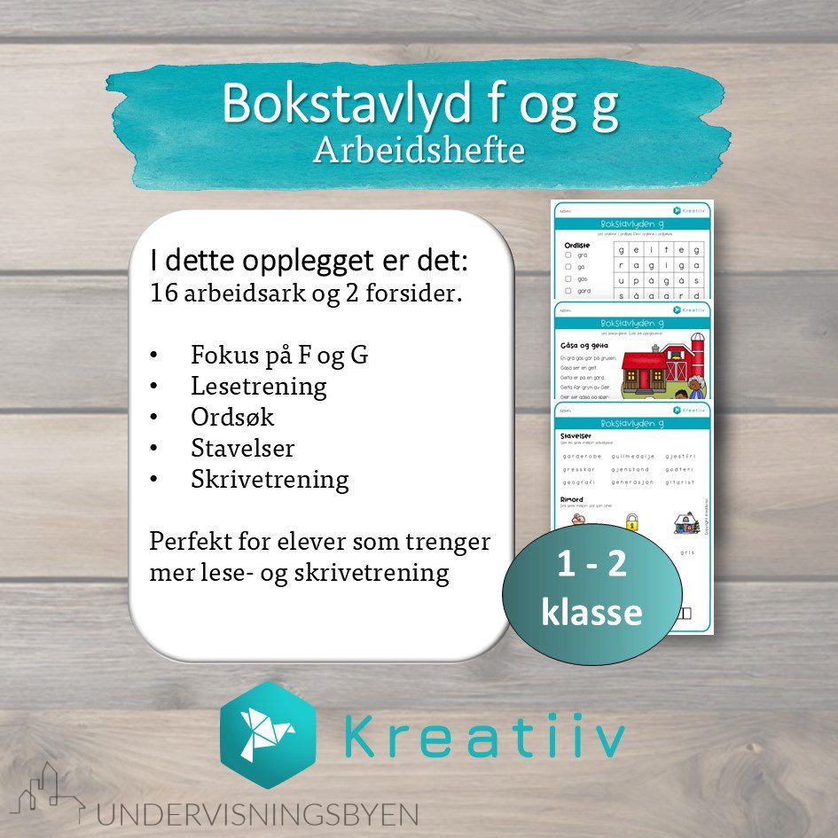 Bokstavlydene f og g - Bilde 3