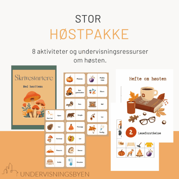 Stor høstpakke (8 aktiviteter og undervisningsressurser om høsten)