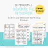 Domino: Bokmål til nynorsk (3 dominospill, 3 nivåer)