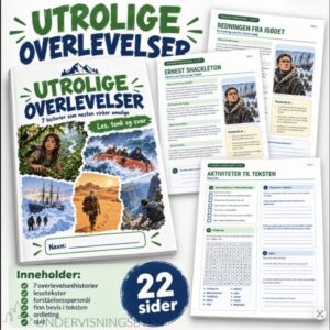 Utrolige overlevelser – BM - 22 sider med fakta, spørsmål og aktiviteter
