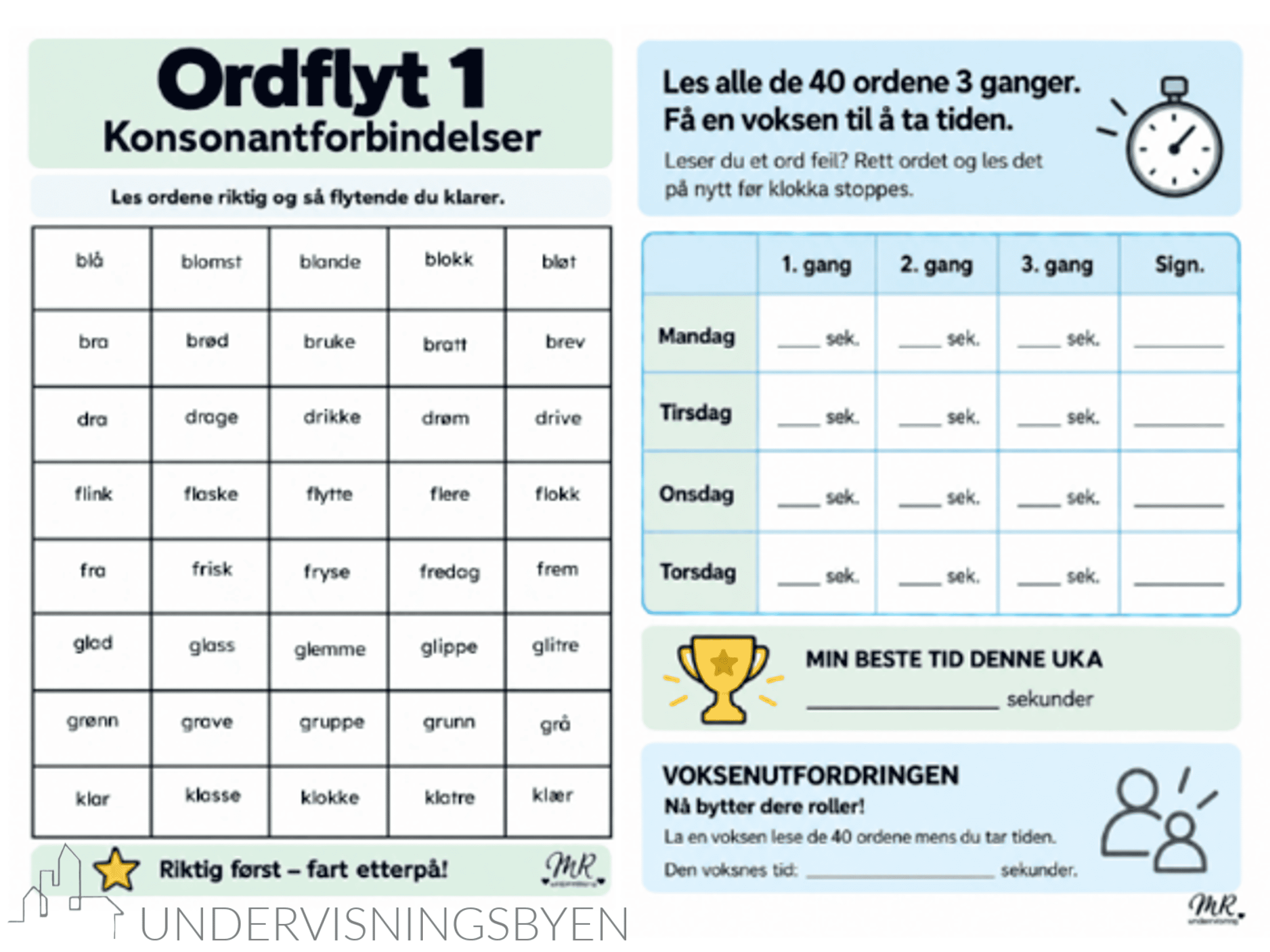Ordflyt #2 - konsonantforbindelser - Bilde 3