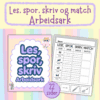 Les, spor og skriv - rimord - 22 sider