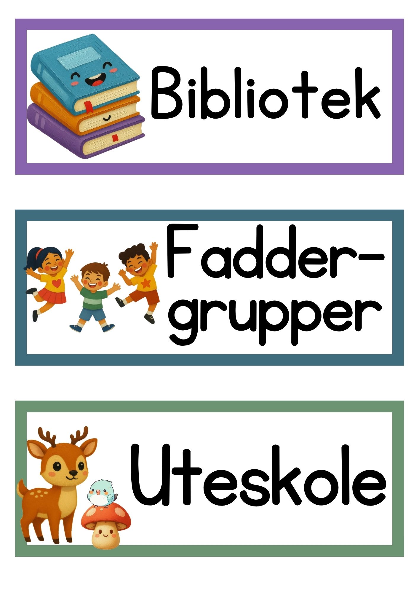Tavlekort: 36 fag og aktiviteter med illustrasjoner (redigerbare) - Bilde 7