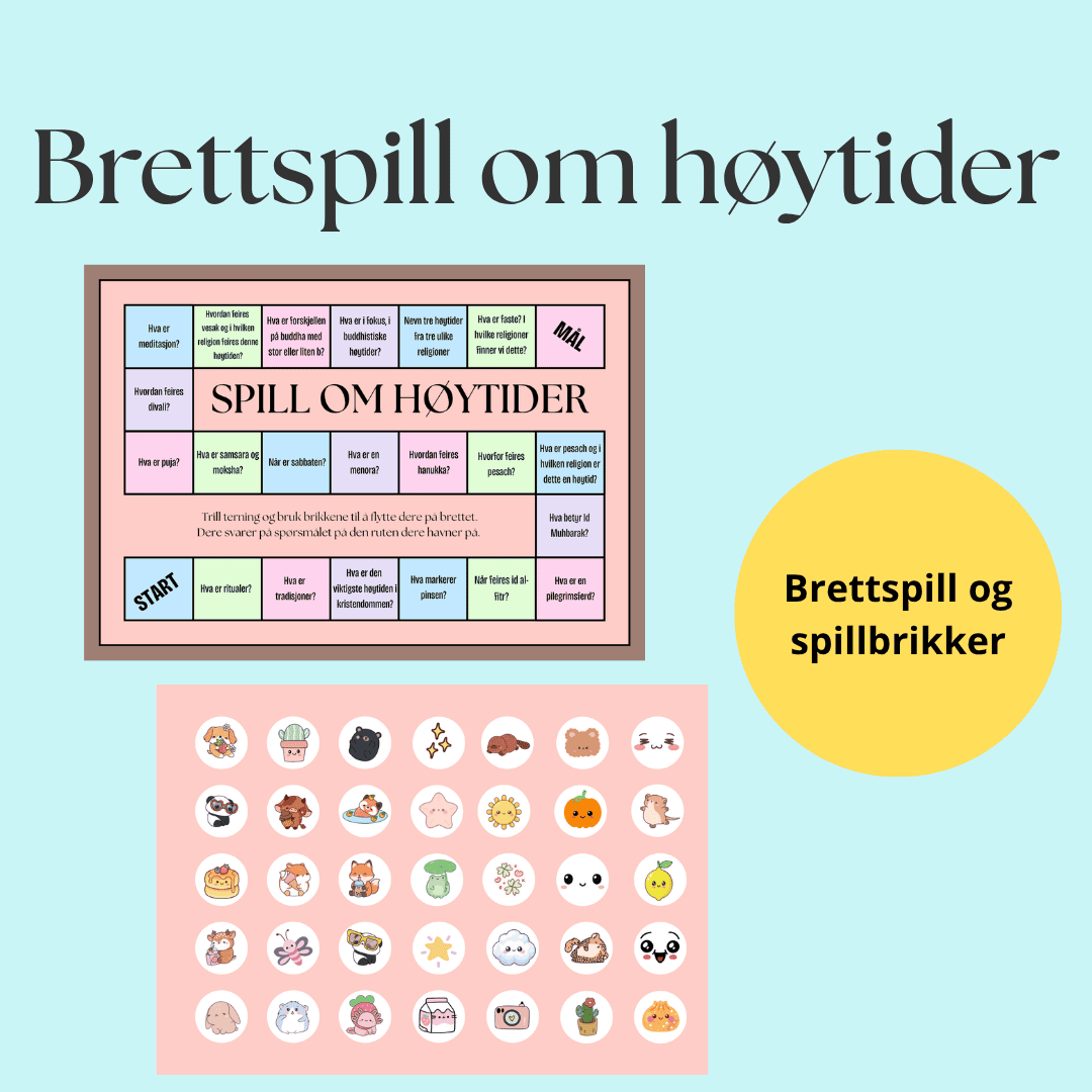 Høytider i KRLE: Brettspill og diskusjonskort - Bilde 3