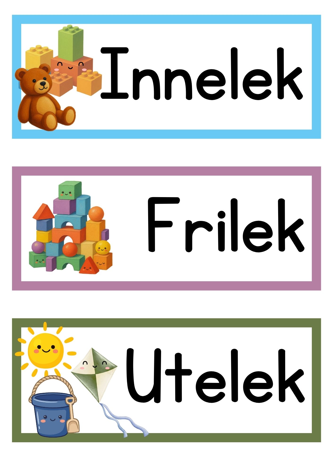 Tavlekort: 36 fag og aktiviteter med illustrasjoner (redigerbare) - Bilde 4