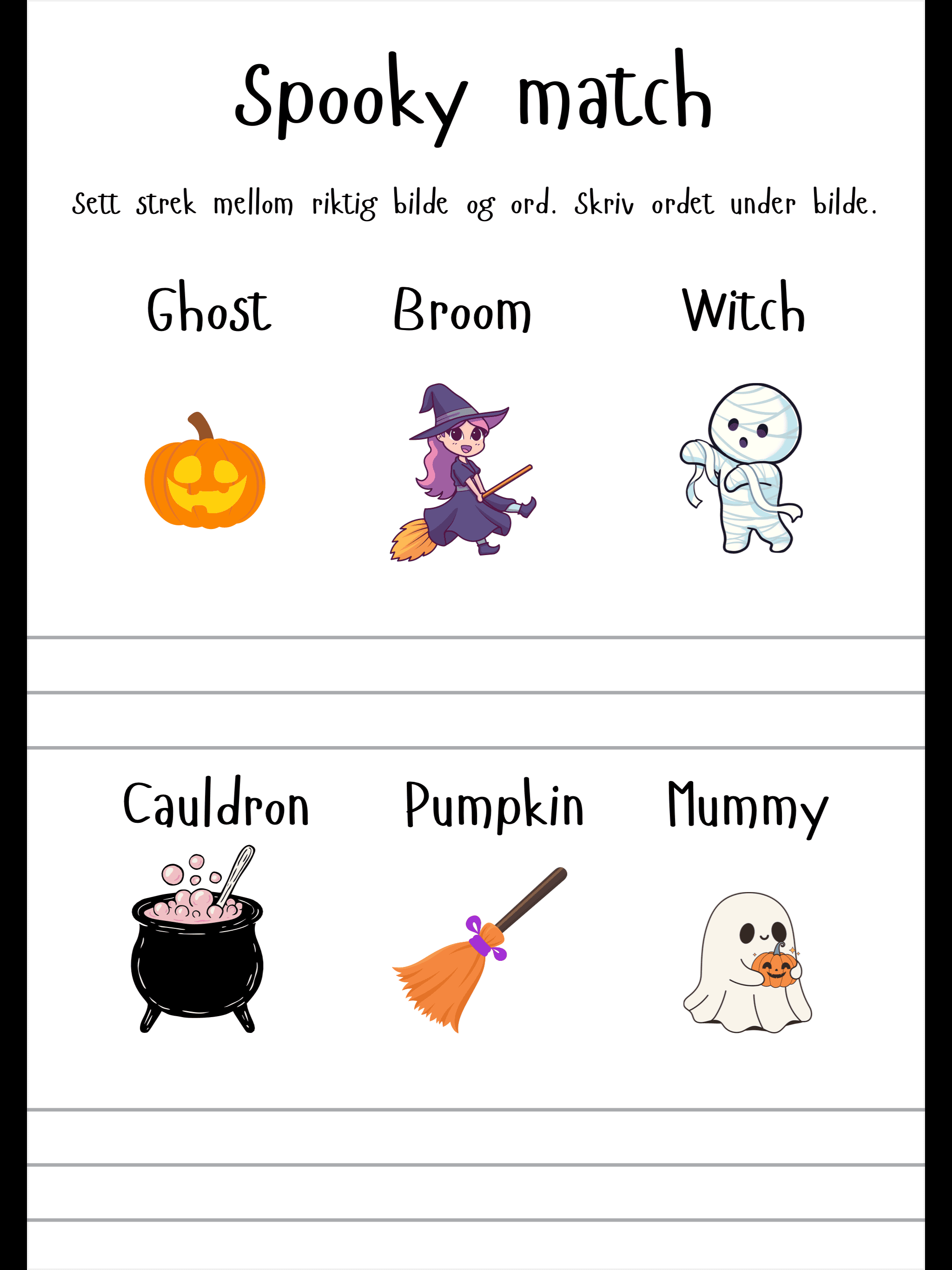 Spooky Halloween - Engelskhefte for mellomtrinnet - Bilde 2