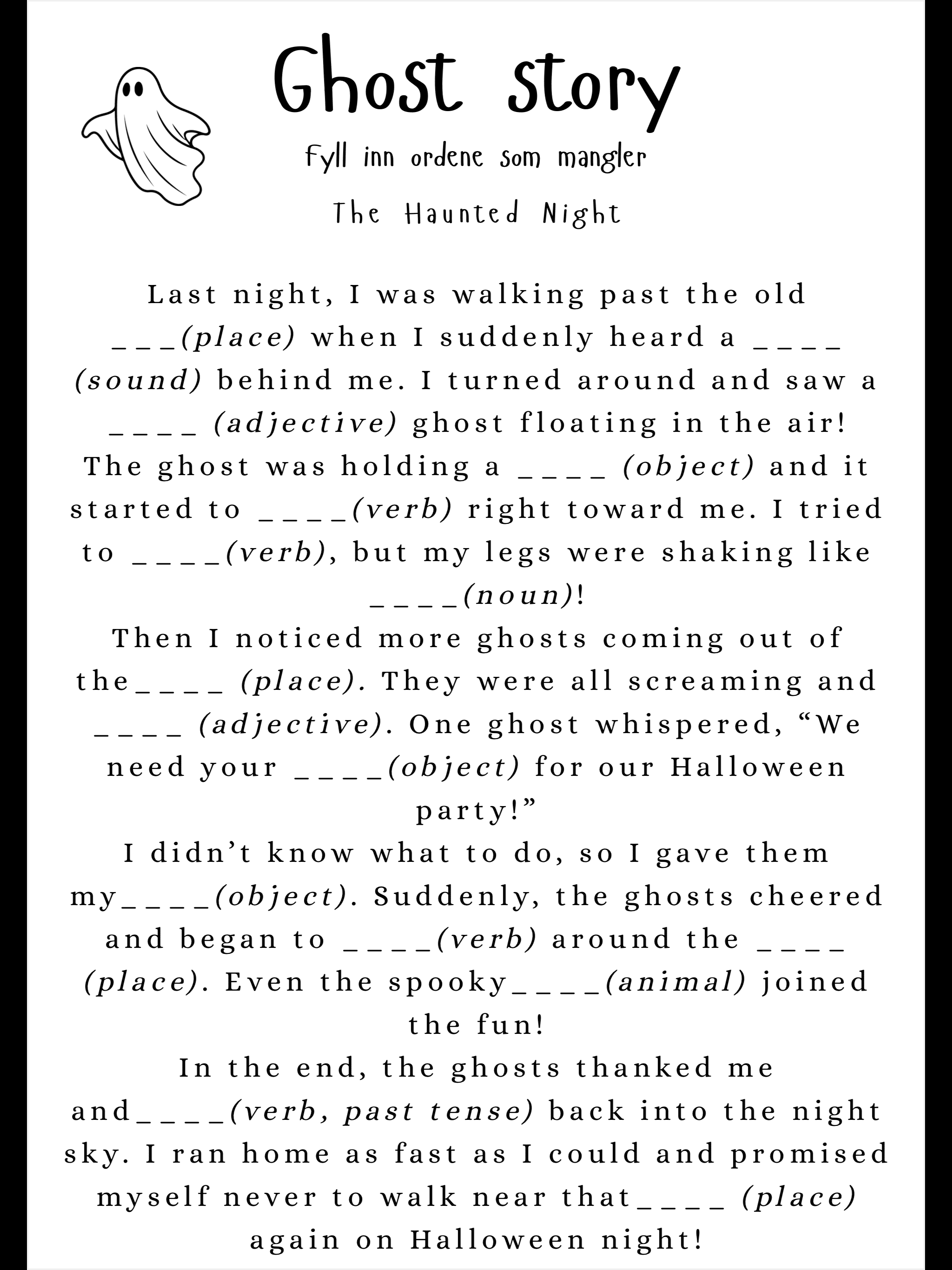 Spooky Halloween - Engelskhefte for mellomtrinnet - Bilde 6