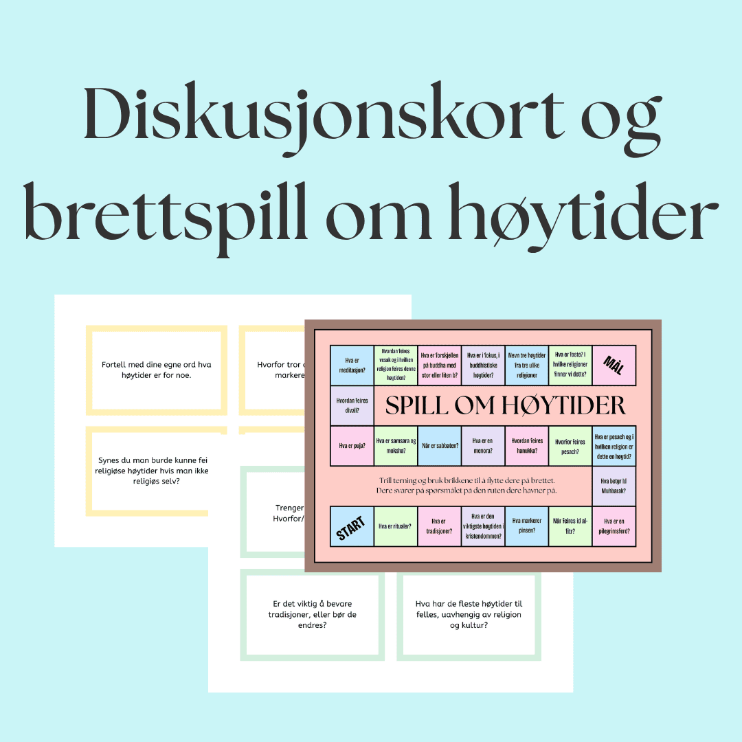 Høytider i KRLE: Brettspill og diskusjonskort