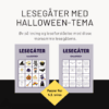 Lesegåter med Halloween-tema (1-3. trinn)