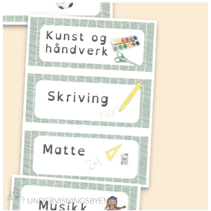 DAGSPLAN KALENDER DAG VÆR ÅRSTID NN/BM- DYSLEKSIFONT