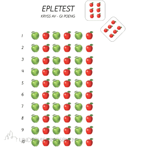 Arbeidsark til " Den store epledagen" Freebie NN/BM