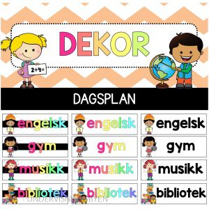 Dagsplan (redigerbar)