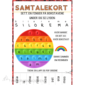 Samtalekort 4 - lekseark 1.trinn BM/NN