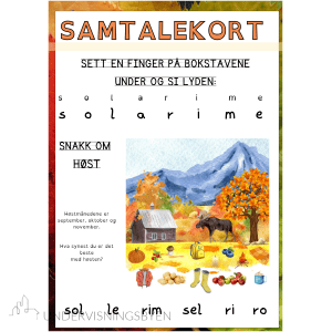 Samtalekort 2 - lekseark 1.trinn BM/NN